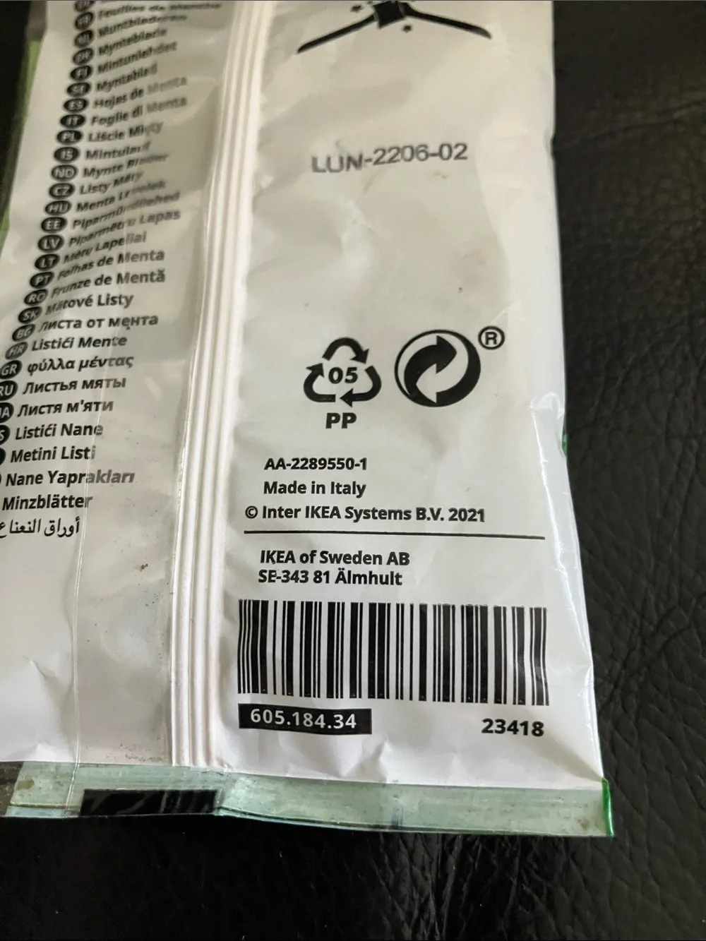 Kroppsvarm IKEA Mint Potpourri Sachets Linen Closet Scented Hanger Lot of 3